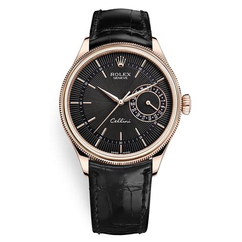 rolex cellini leather